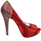 Rouge Strass 13 cm LOLITA-08 Chaussures Escarpins de Soirée