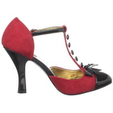 Rouge Suede 10 cm SMITTEN-10 Rockabilly escarpins  talons hauts