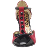 Rouge Suede 10 cm SMITTEN-10 Rockabilly escarpins  talons hauts