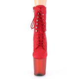 Rouge Sudine 20 cm FLAMINGO-1020FST bottines de striptease