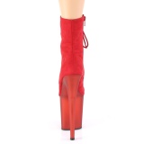 Rouge Sudine 20 cm FLAMINGO-1020FST bottines de striptease