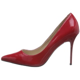 Rouge Verni 10 cm CLASSIQUE-20 Escarpins Talons Aiguilles Hommes