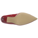 Rouge Verni 10 cm CLASSIQUE-20 escarpins à talon aiguille bout pointu