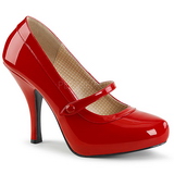 Rouge Verni 11,5 cm PINUP-01 grande taille escarpins femmes
