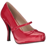 Rouge Verni 11,5 cm PINUP-01 grande taille escarpins femmes