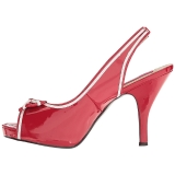 Rouge Verni 11,5 cm PINUP-10 grande taille sandales femmes