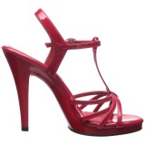 Rouge Verni 12 cm FLAIR-420 Sandales Femme  Talon