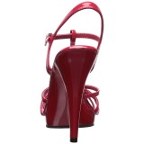 Rouge Verni 12 cm FLAIR-420 Sandales Femme  Talon