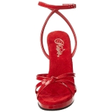 Rouge Verni 12 cm FLAIR-436 Sandales Femme a Talon