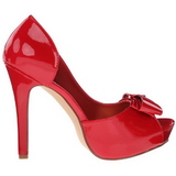 Rouge Verni 12 cm LUMINA-32 Chaussures Escarpins de Soirée