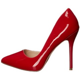 Rouge Verni 13 cm AMUSE-22 Chaussures Escarpins Classiques