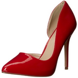 Rouge Verni 13 cm AMUSE-22 Chaussures Escarpins Classiques