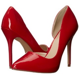 Rouge Verni 13 cm AMUSE-22 Chaussures Escarpins Classiques