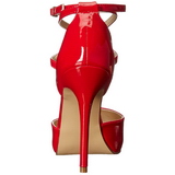 Rouge Verni 13 cm AMUSE-25 Chaussures Escarpins de Soire