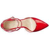 Rouge Verni 13 cm AMUSE-25 Chaussures Escarpins de Soire