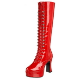 Rouge Verni 13 cm ELECTRA-2020 Bottes Femmes pour Hommes