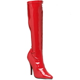 Rouge Verni 13 cm SEDUCE-2000 Bottes Femmes pour Hommes