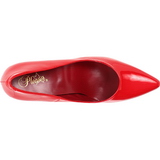 Rouge Verni 13 cm SEDUCE-420 escarpins à bout pointu