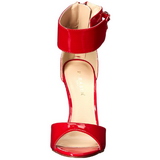 Rouge Verni 13 cm SEXY-19 Sandales de Soire a Talon