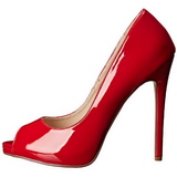 Rouge Verni 13 cm SEXY-42 Chaussures Escarpins Classiques