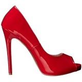 Rouge Verni 13 cm SEXY-42 Chaussures Escarpins Classiques