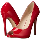 Rouge Verni 13 cm SEXY-42 Chaussures Escarpins Classiques