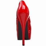 Rouge Verni 14,5 cm Burlesque BORDELLO TEEZE-06 Escarpins Haut Talon