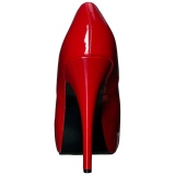 Rouge Verni 14,5 cm Burlesque TEEZE-06W pieds larges escarpins pour homme