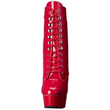 Rouge Verni 15,5 cm DELIGHT-1020 Plateforme Bottines