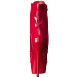 Rouge Verni 15,5 cm DELIGHT-1020 Plateforme Bottines