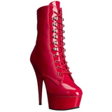 Rouge Verni 15,5 cm DELIGHT-1020 Plateforme Bottines