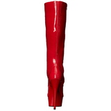 Rouge Verni 15,5 cm DELIGHT-2023 Plateforme Bottes Femmes