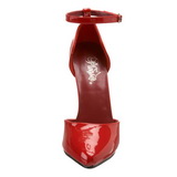 Rouge Verni 15 cm DOMINA-402 Escarpins Talons Hauts Hommes