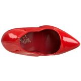 Rouge Verni 15 cm DOMINA-420 Escarpins Talons Aiguilles Hommes