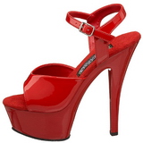 Rouge Verni 15 cm FUNTASMA JULIET-209 Talons Hauts Plateforme