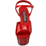 Rouge Verni 15 cm FUNTASMA JULIET-209 Talons Hauts Plateforme