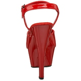 Rouge Verni 15 cm FUNTASMA JULIET-209 Talons Hauts Plateforme