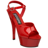 Rouge Verni 15 cm FUNTASMA JULIET-209 Talons Hauts Plateforme