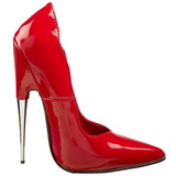 Rouge Verni 15 cm SCREAM-01 Chaussures Stilettos Escarpins Femmes