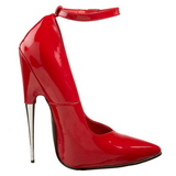 Rouge Verni 15 cm SCREAM-12 Chaussures Stilettos Escarpins Femmes