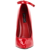 Rouge Verni 16 cm DAGGER-12 Chaussures Stilettos Escarpins Femmes