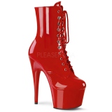 Rouge Verni 18 cm ADORE-1020 bottines plateforme pour femmes