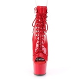 Rouge Verni 18 cm ADORE-1021 bottines plateforme pour femmes