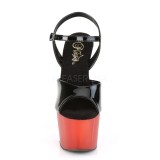 Rouge Verni 18 cm ADORE-709T sandales pleaser plateforme