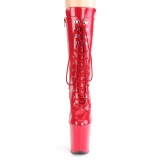 Rouge Verni 20 cm FLA-1050 talons trs hauts - bottines plateforme extrme