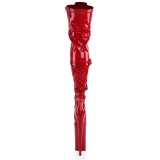 Rouge Verni 25,5 cm BEYOND-3028 bottes trs hauts - cuissardes plateforme extrme