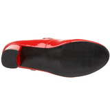 Rouge Verni 5 cm SCHOOLGIRL-50 Chaussures Escarpins Classiques