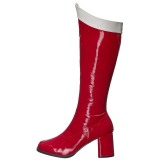 Rouge Verni 7,5 cm Funtasma GOGO-306 Bottes Femmes