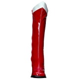 Rouge Verni 7,5 cm Funtasma GOGO-306 Bottes Femmes