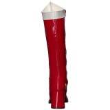 Rouge Verni 7,5 cm Funtasma GOGO-306 Bottes Femmes